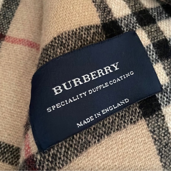 😍 Authentic BURBERRY duffle coat nova check wool toggle jacket duffel - Picture 9 of 14